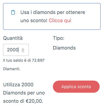 Diamanti cambio