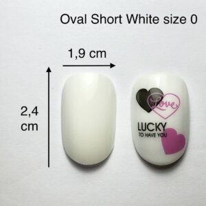 TIP ovali Short bianche size 0