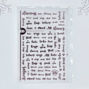 stickers rosegold words