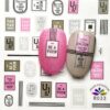stickers plates stripes rosa