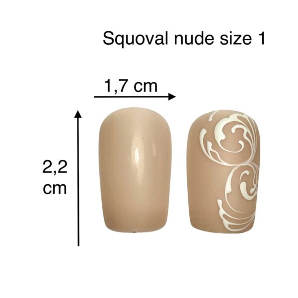 tip squoval nude size 1