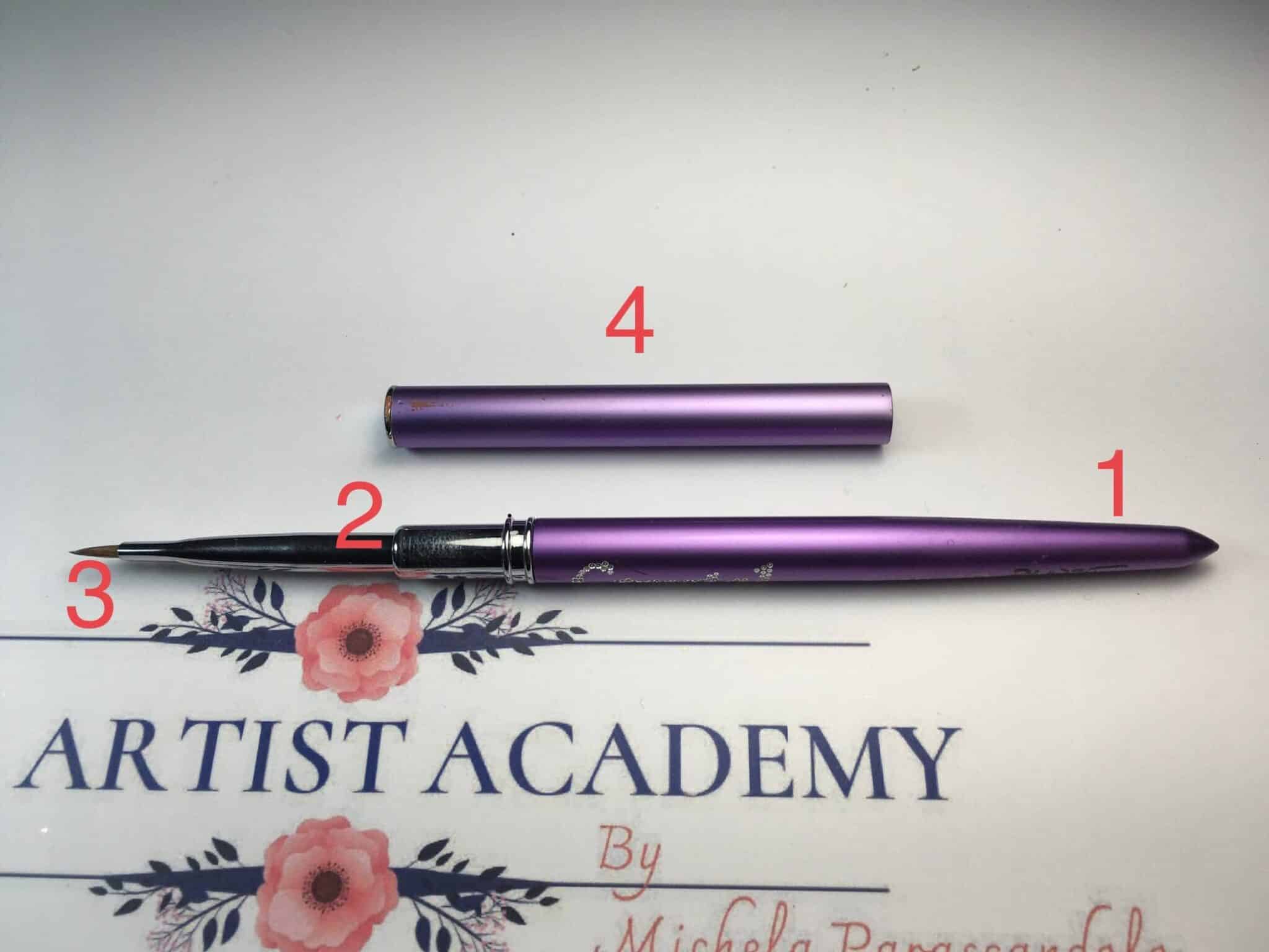 Portapennelli Myartscape – Organizer Viola Per 15 Pennelli A Manico Corto, In Plastica Resistente