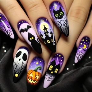 unghie halloween nail art