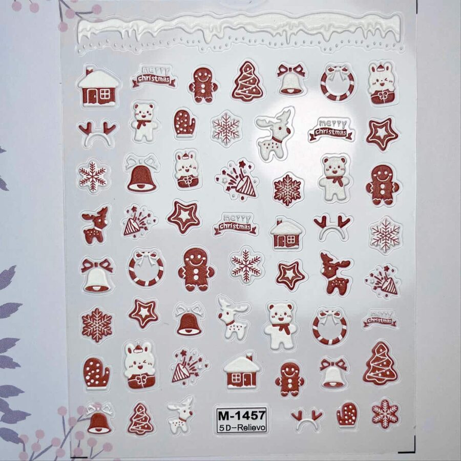 stickers natale unghie