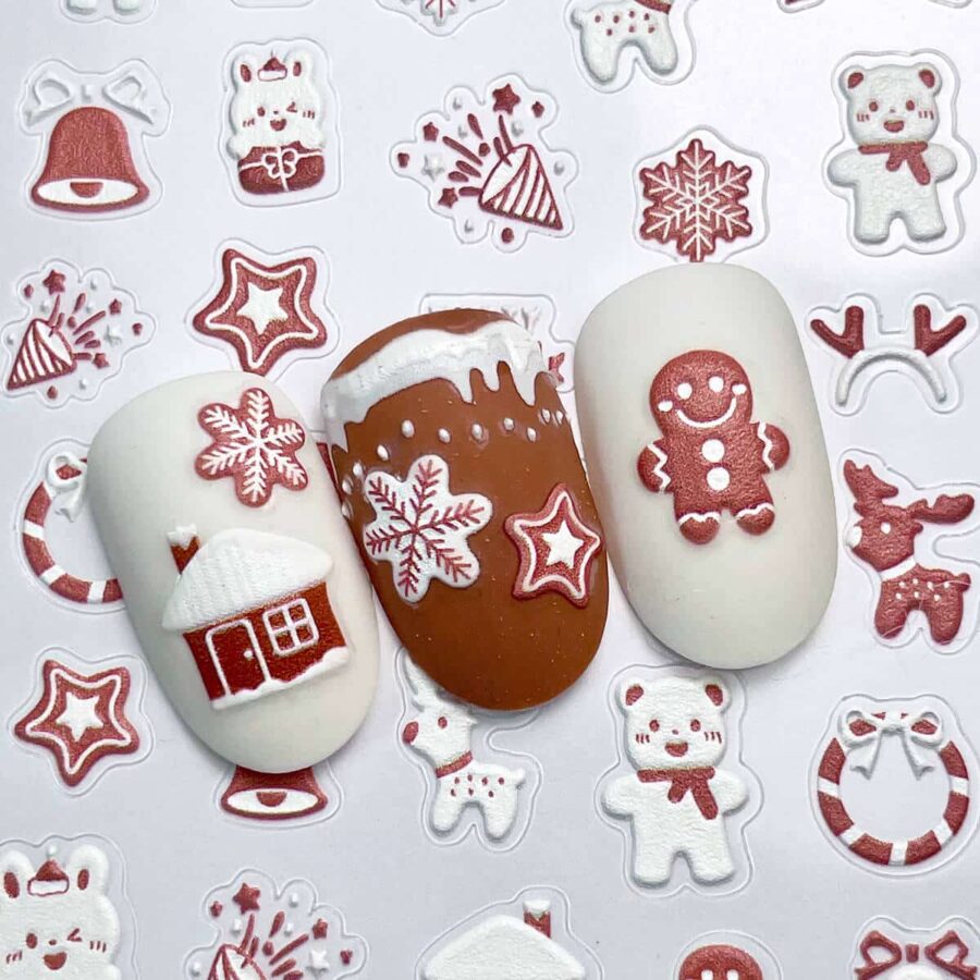 stickers natale unghie