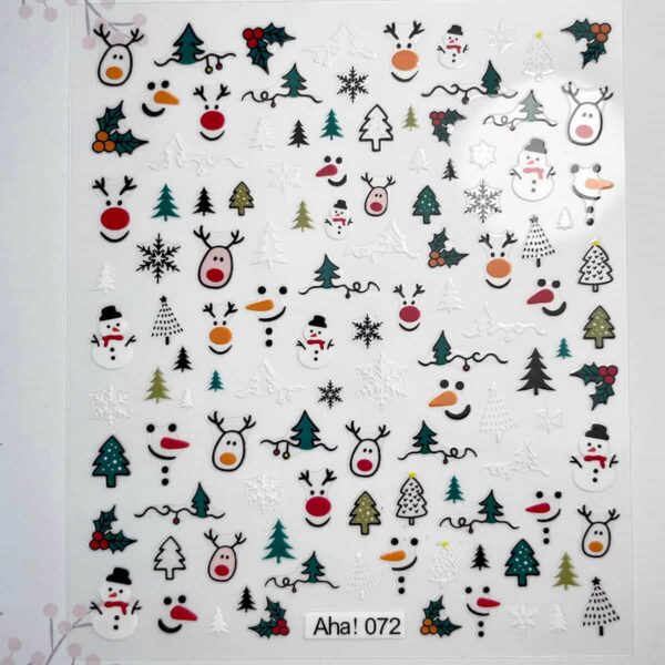 stickers natale unghie