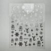 stickers natalizi silver christmas unghie