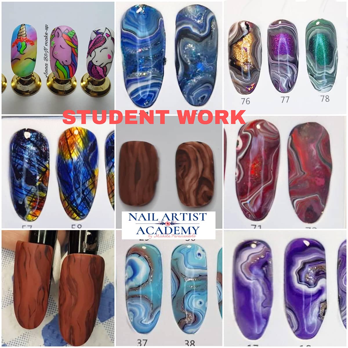 student work nail art