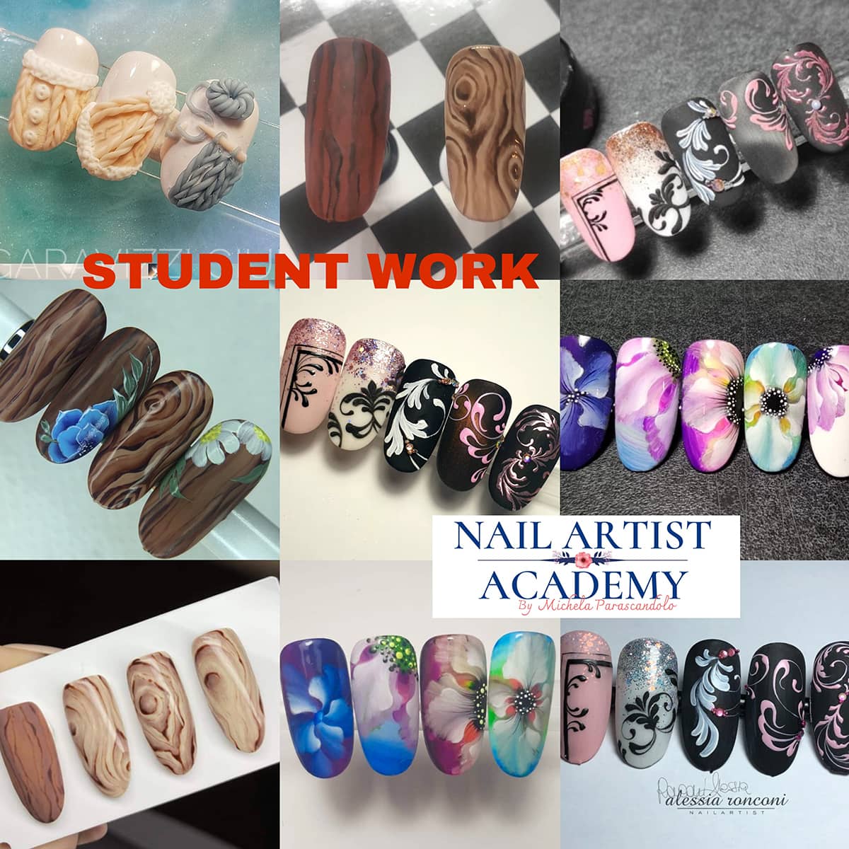 student work nail art