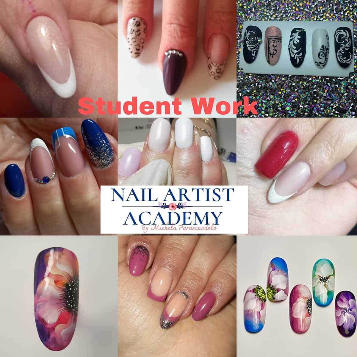 student work nail art