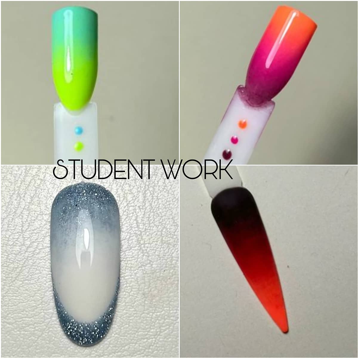 student work nail art