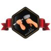 badge effetto marmo