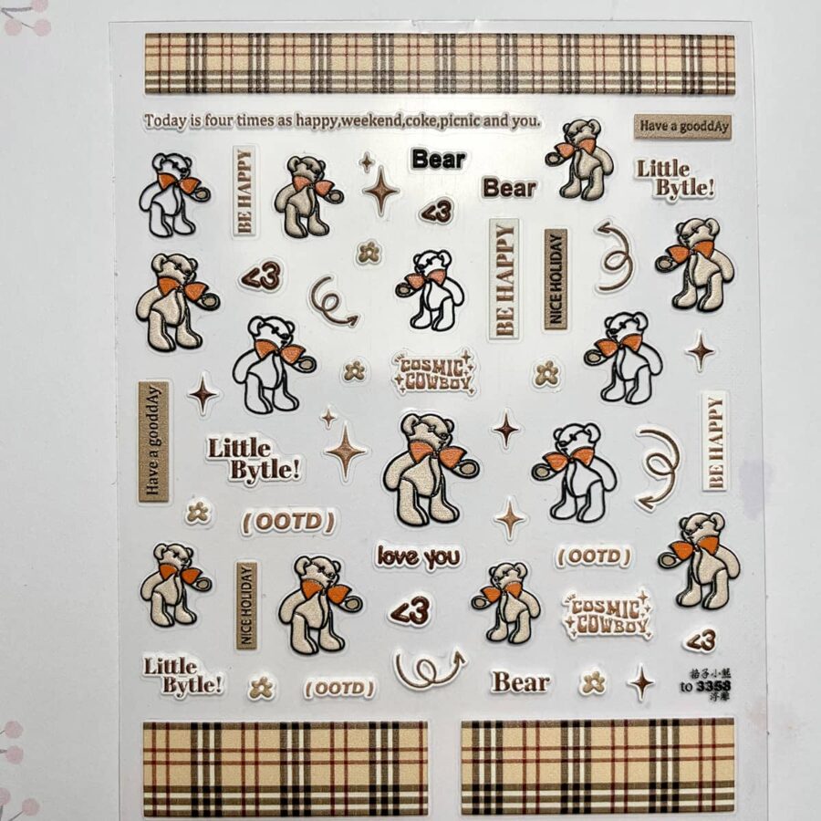 stickers fashion bears 5d