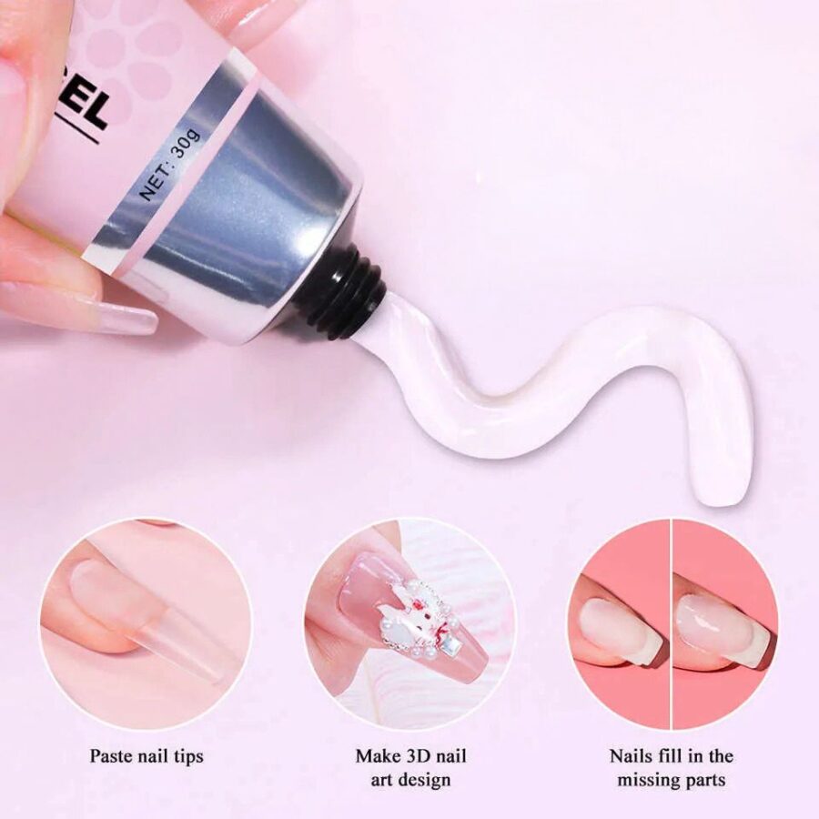 solid nail tip gel glue