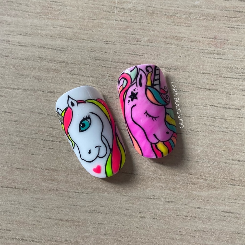 student work corso unicorno unghie