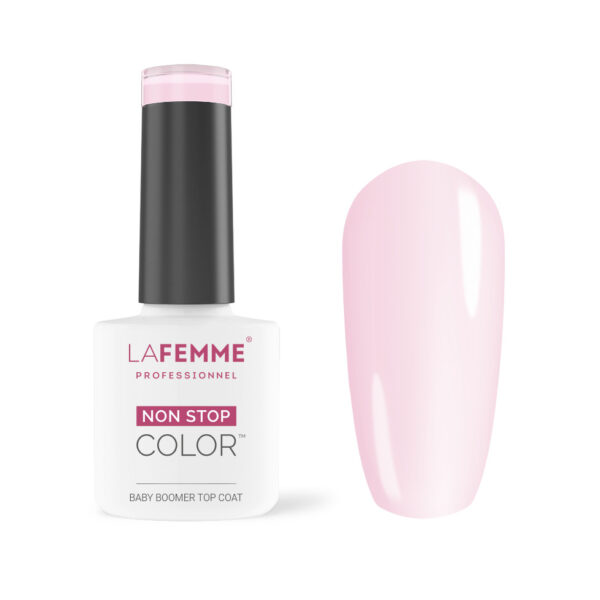 Babyboomer Top Coat No Wipe Rosa pink semitrasparente nude