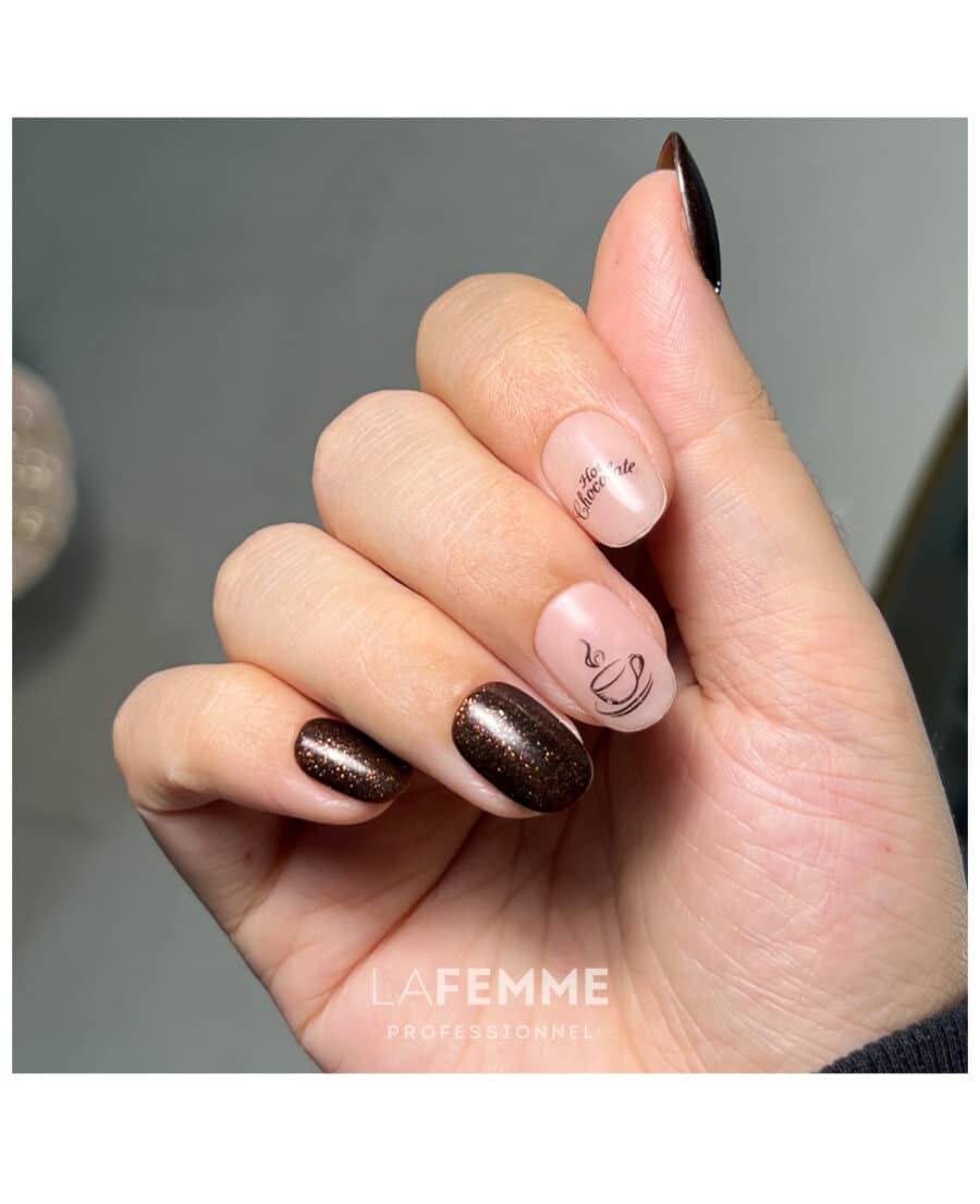 Semipermanente Marrone Glitter Hot Chocolate H381