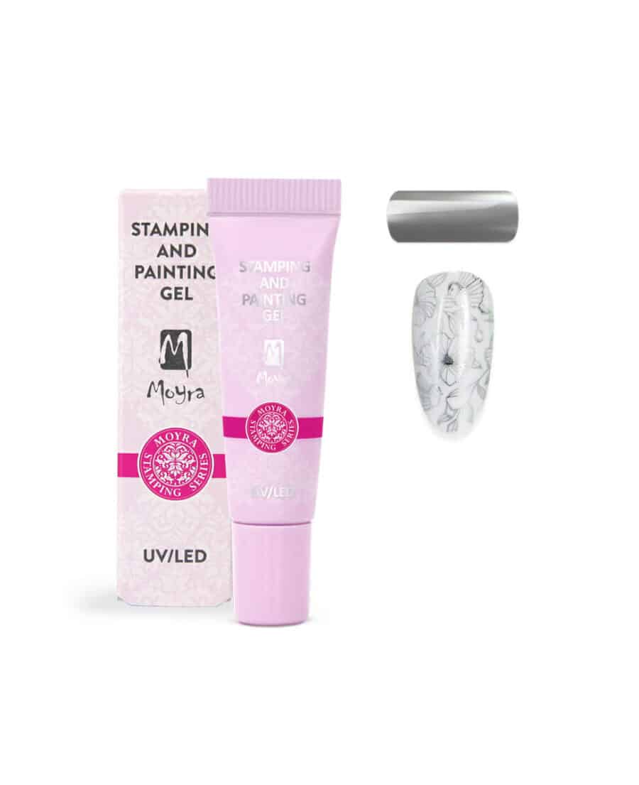 gel painting argento metallizzato