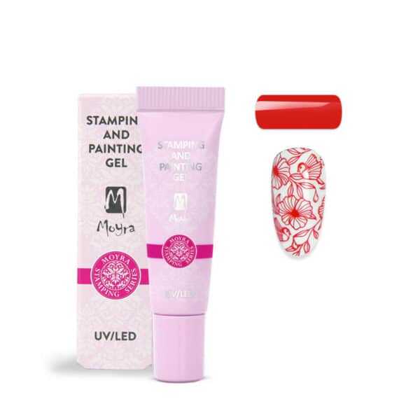 gel painting rosso