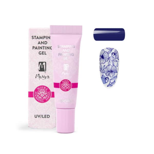 gel painting blu