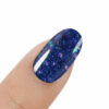 smalto semipermanente unghie blu glitter h266