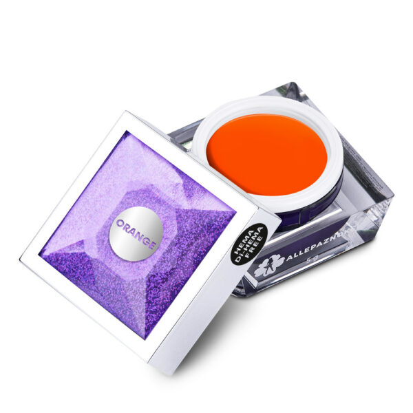 Gel painting arancione