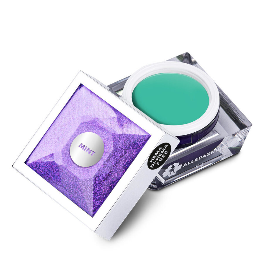 Gel painting menta