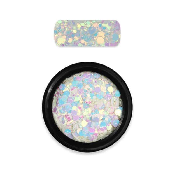 Holo Glitter Chameleon White