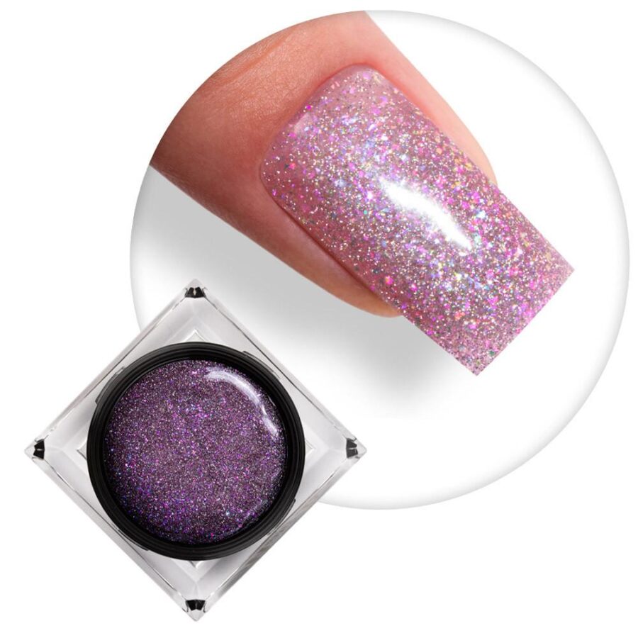 fairy shine gel costruttore tissotropico trifasico glitter viola