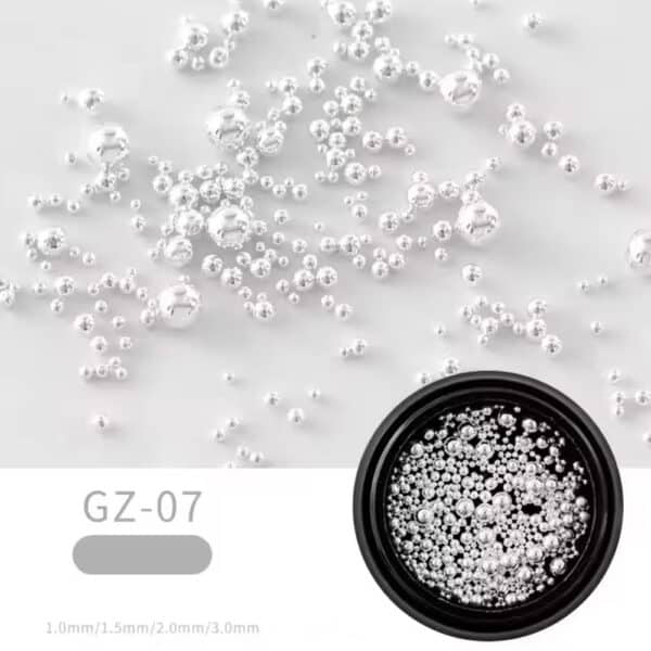 microperle argento dimensioni miste