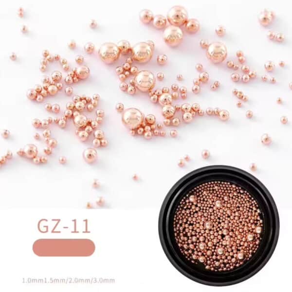 microperle rosegold dimensioni miste