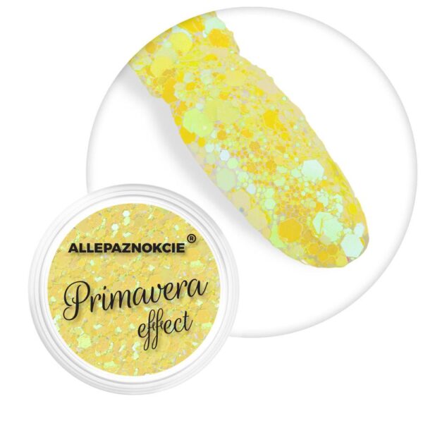 paillettes gialle primavera effect