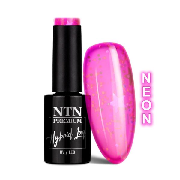 smalto semipermanente ntn fucsia neon paillettes