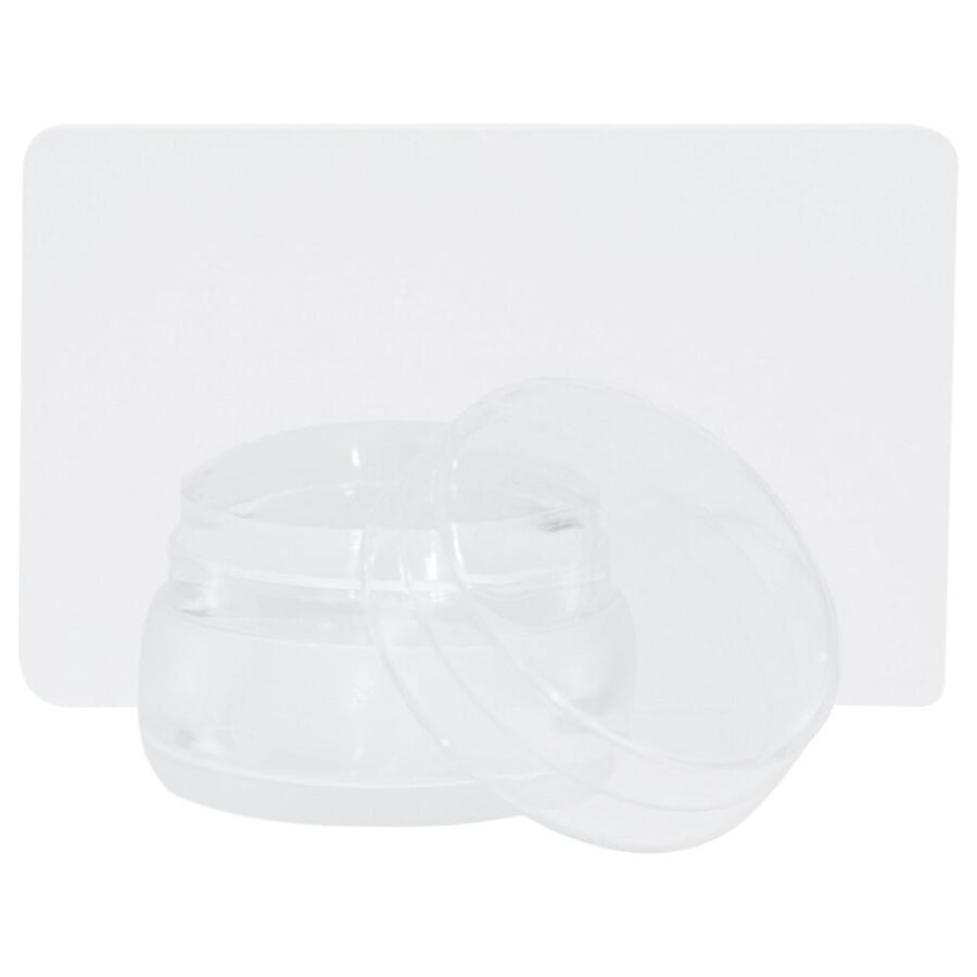 timbro stamping unghie tondo con scraper