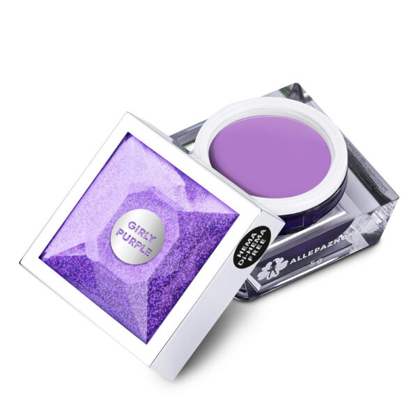 Gel painting viola girly purple