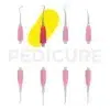 Estremità spingicuticole 32 curette (curvatura verso destra)
