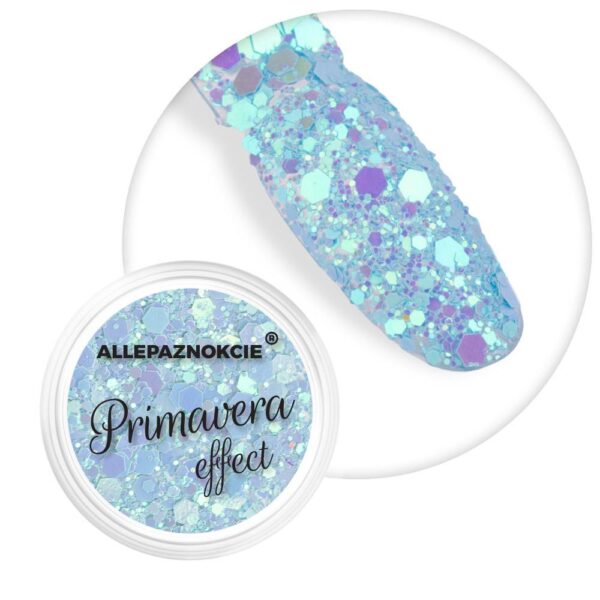 paillettes azzurre olografiche unghie