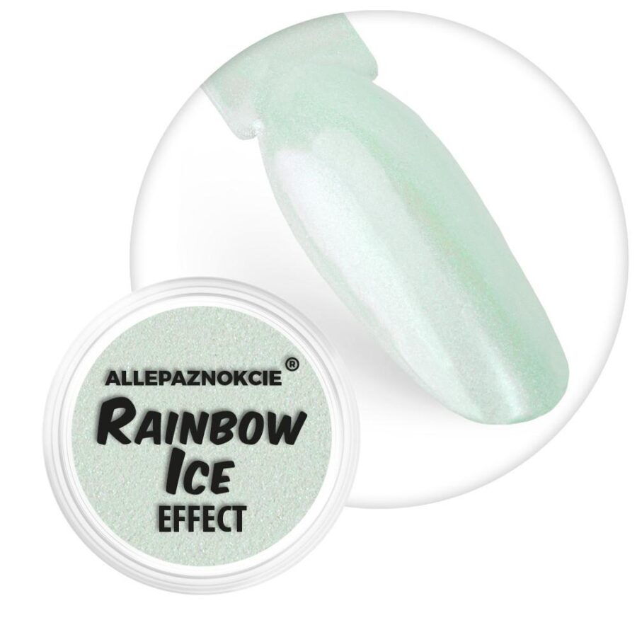polvere aurora acquamarina rainbow ice unghie
