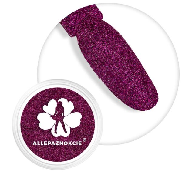 polvere sirena magenta unghie