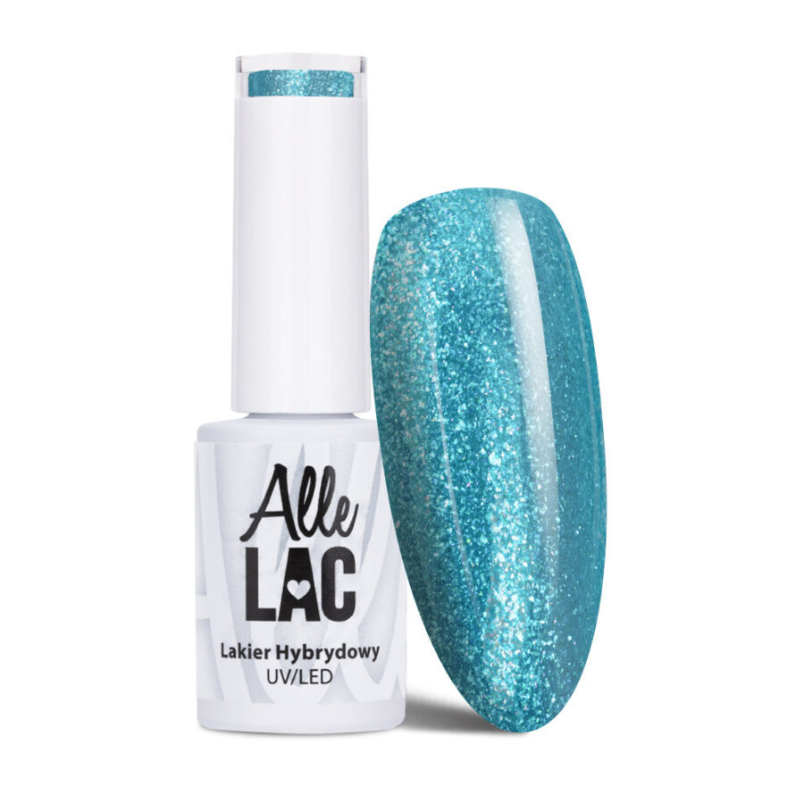 smalto semipermanente azzurro con glitter