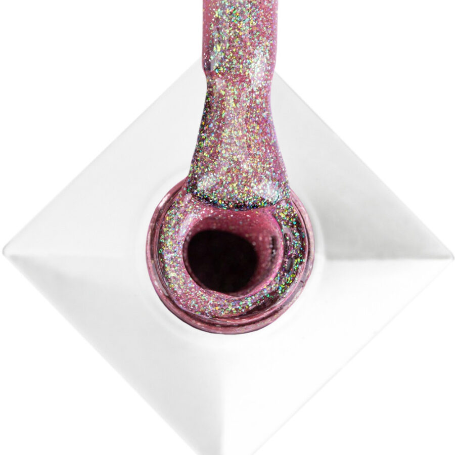 smalto semipermanente rosa chiaro glitter 680