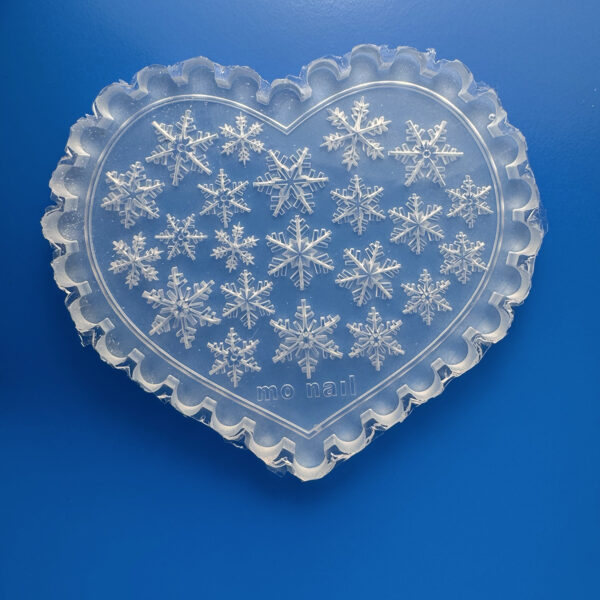 stampo silicone unghie nail art fiocchi di neve