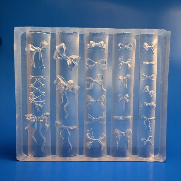 stampo silicone unghie nail art fiocchi