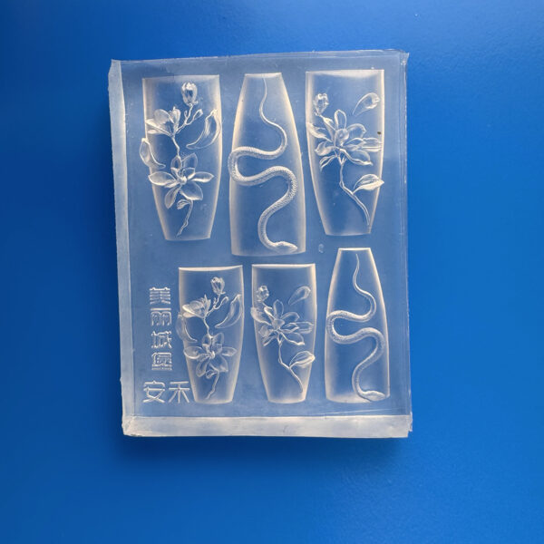 stampo silicone unghie nail art fiori