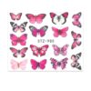 waterdecal farfalle rosa stz-985