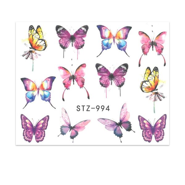 waterdecal farfalle acquerello stz-994