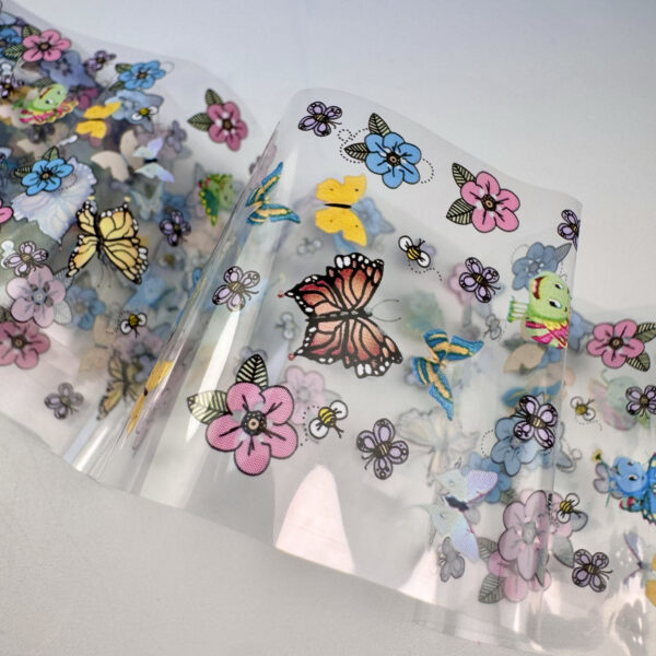 Foil farfalle fiori