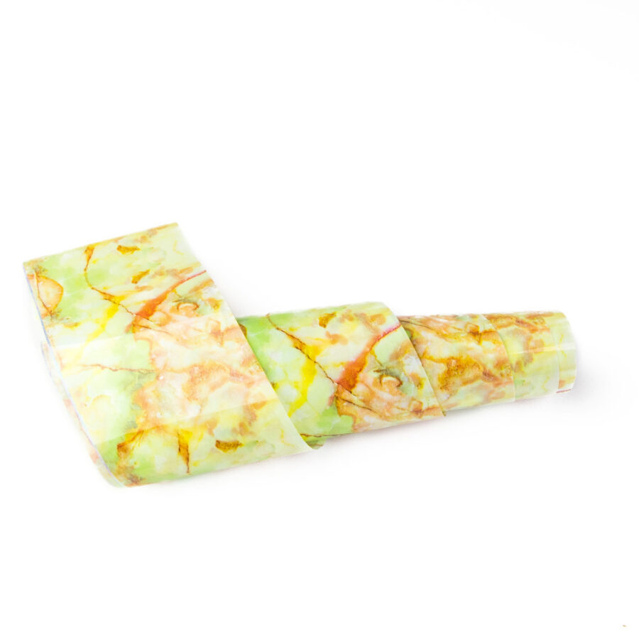 Foil marble green brown
