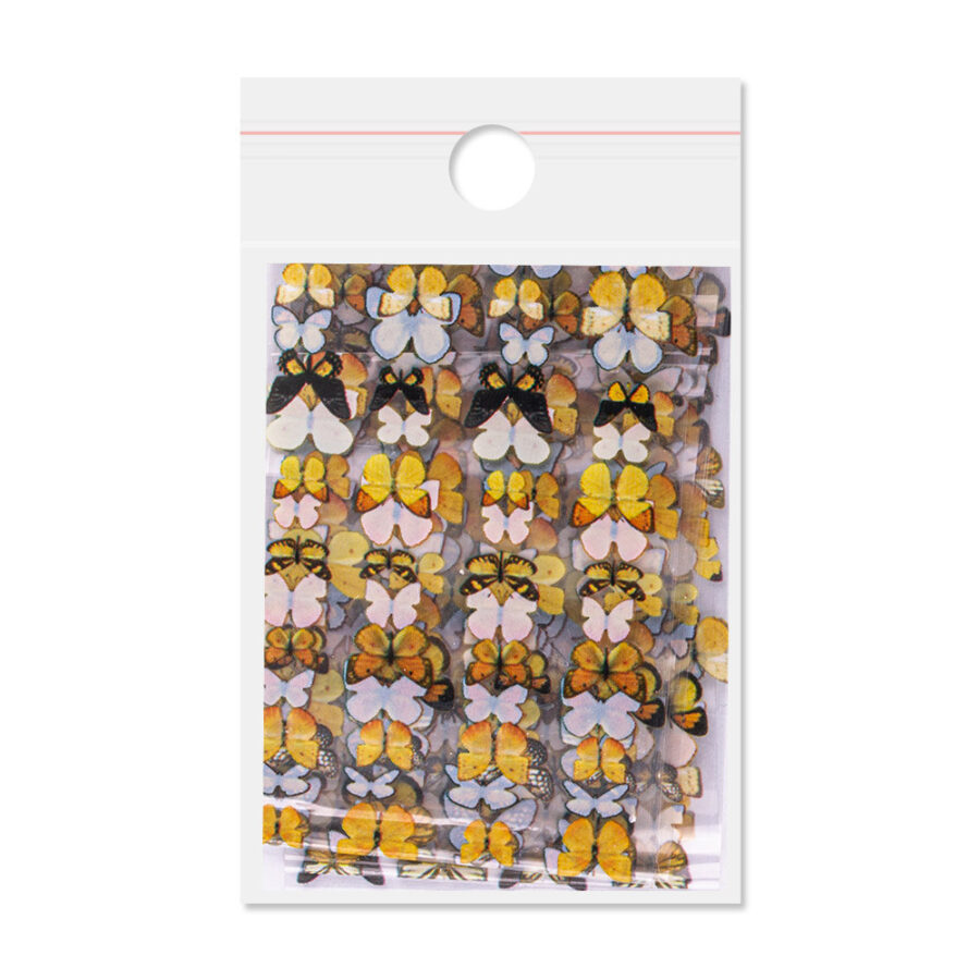 Foil unghie farfalle gialle