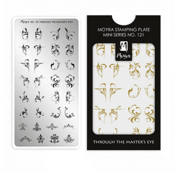 Piastra Stamping Moyra Ghirigori unghie 121